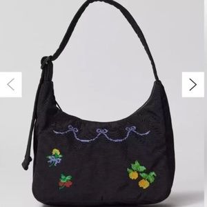 NWT Baggu cross stitch mini nylon shoulder bag